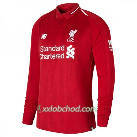 Fotbalové dresy Liverpool Domácí Dres 2018/19 Dlouhý Rukáv